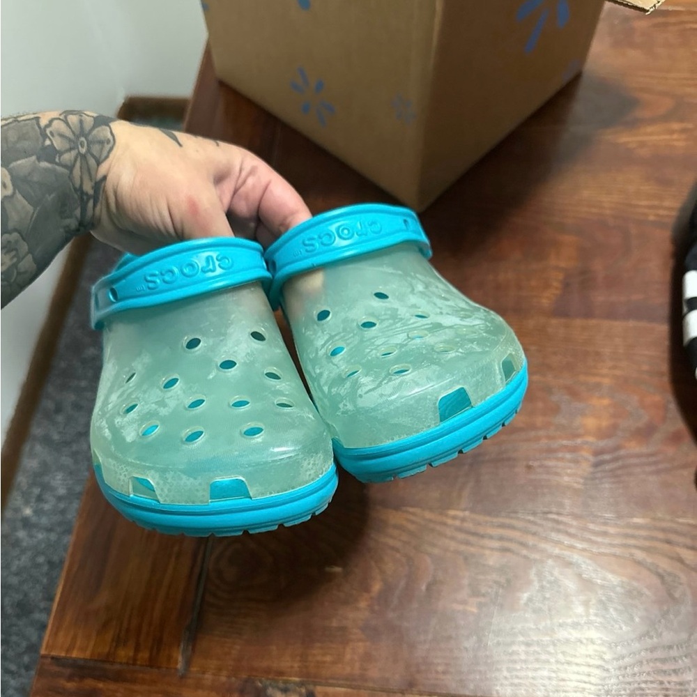 Translucent Blue crocs - Picture 2 of 2